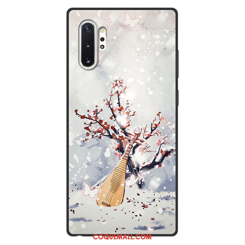 Étui Samsung Galaxy Note 10+ Art Style Chinois Étoile, Coque Samsung Galaxy Note 10+ Incassable Vintage