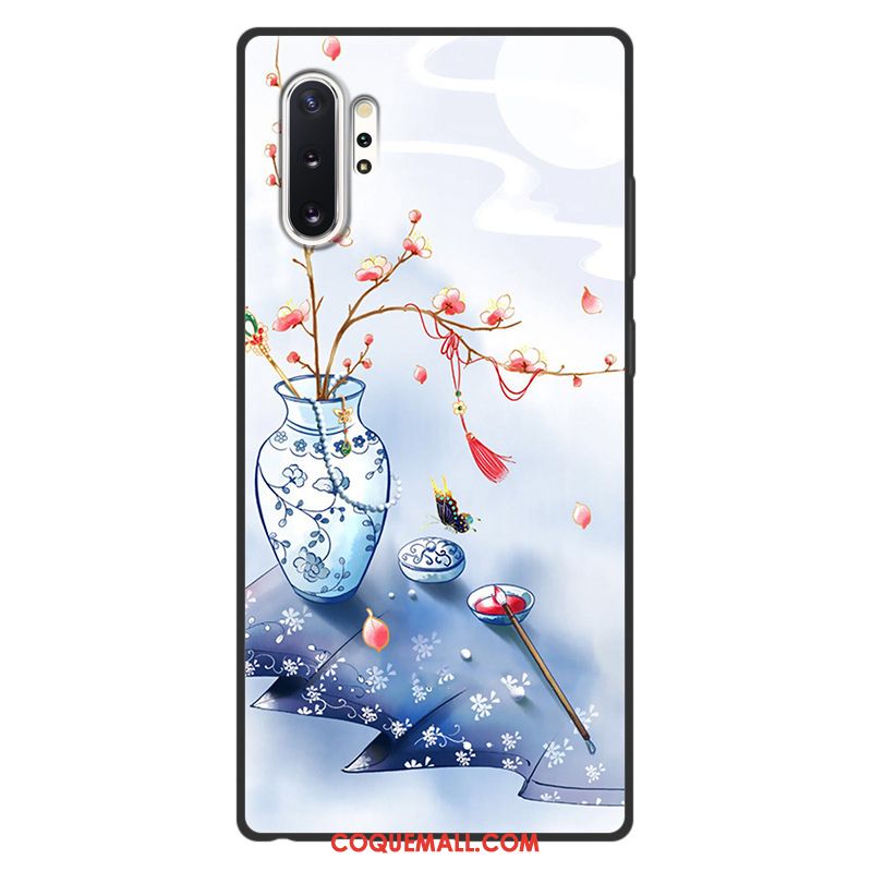 Étui Samsung Galaxy Note 10+ Art Style Chinois Étoile, Coque Samsung Galaxy Note 10+ Incassable Vintage