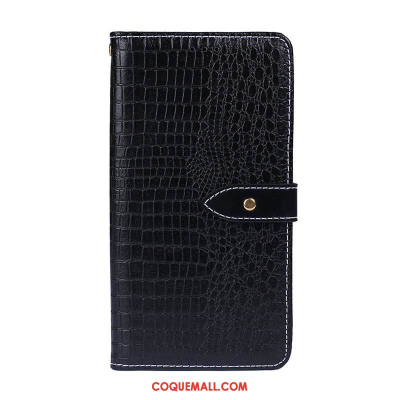 Étui Samsung Galaxy Note 10+ Crocodile Modèle Incassable Protection, Coque Samsung Galaxy Note 10+ Gris En Cuir