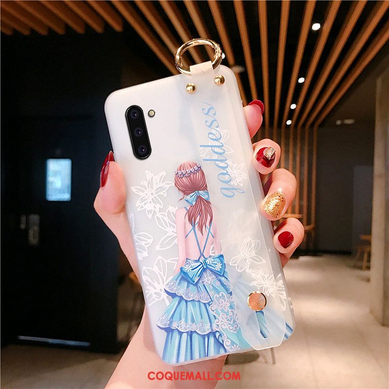 Étui Samsung Galaxy Note 10 Délavé En Daim Transparent Tout Compris, Coque Samsung Galaxy Note 10 Tendance Fluide Doux