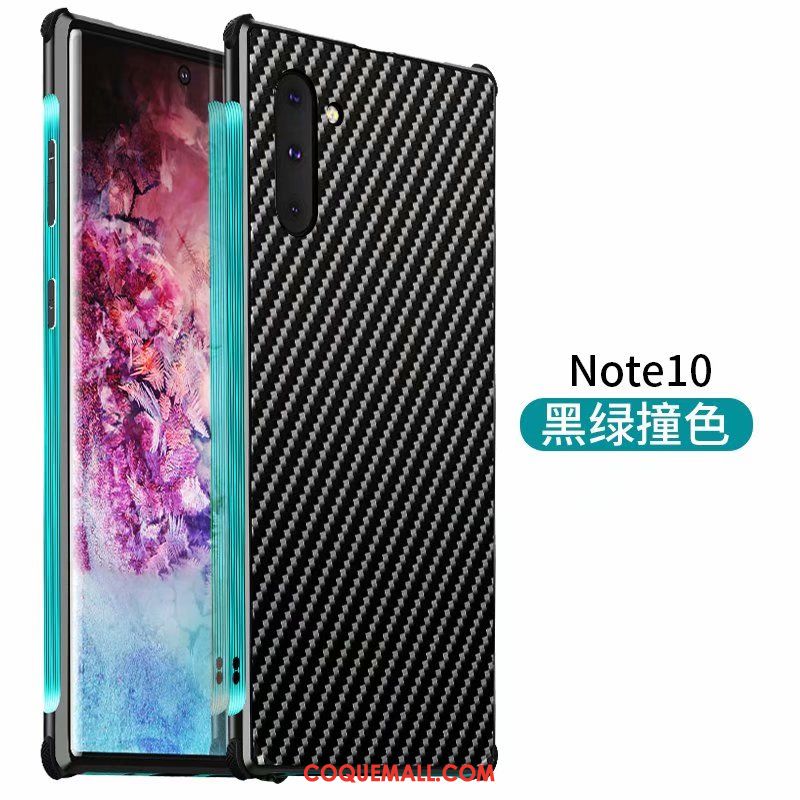 Étui Samsung Galaxy Note 10 Incassable Étoile Métal, Coque Samsung Galaxy Note 10 Délavé En Daim Bleu