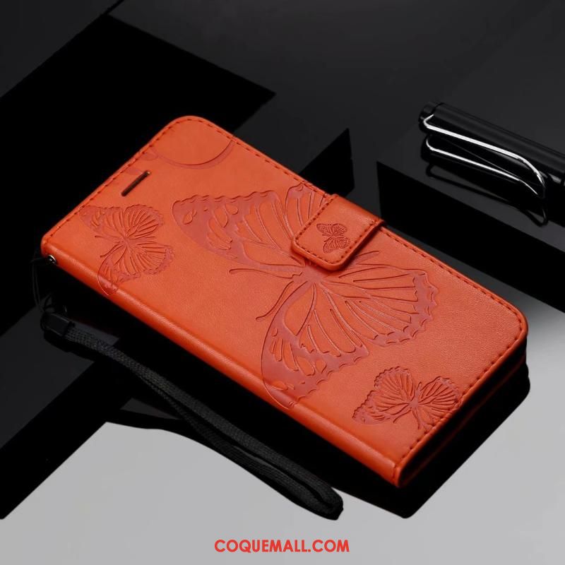 Étui Samsung Galaxy Note 10 Incassable Étoile Orange, Coque Samsung Galaxy Note 10 Fluide Doux Protection