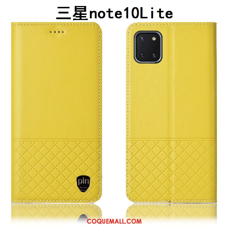 Étui Samsung Galaxy Note 10 Lite En Cuir Téléphone Portable Tout Compris, Coque Samsung Galaxy Note 10 Lite Noir Incassable