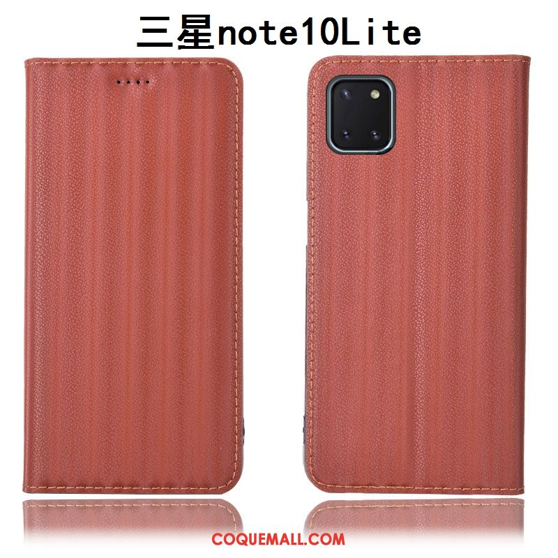 Étui Samsung Galaxy Note 10 Lite Téléphone Portable Incassable Modèle Fleurie, Coque Samsung Galaxy Note 10 Lite Vin Rouge Tout Compris