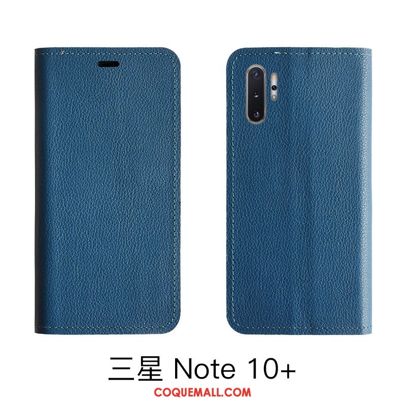 Étui Samsung Galaxy Note 10 Lite Étoile Rouge En Cuir, Coque Samsung Galaxy Note 10 Lite Litchi Bovins