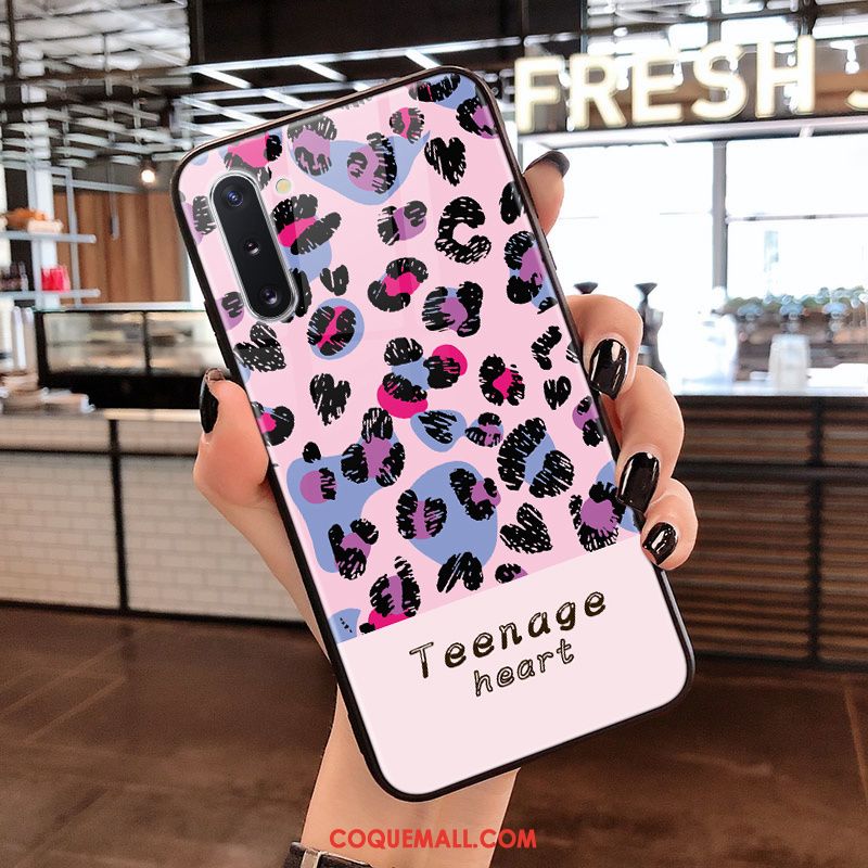Étui Samsung Galaxy Note 10 Marque De Tendance Léopard Point D'onde, Coque Samsung Galaxy Note 10 Étoile Verre