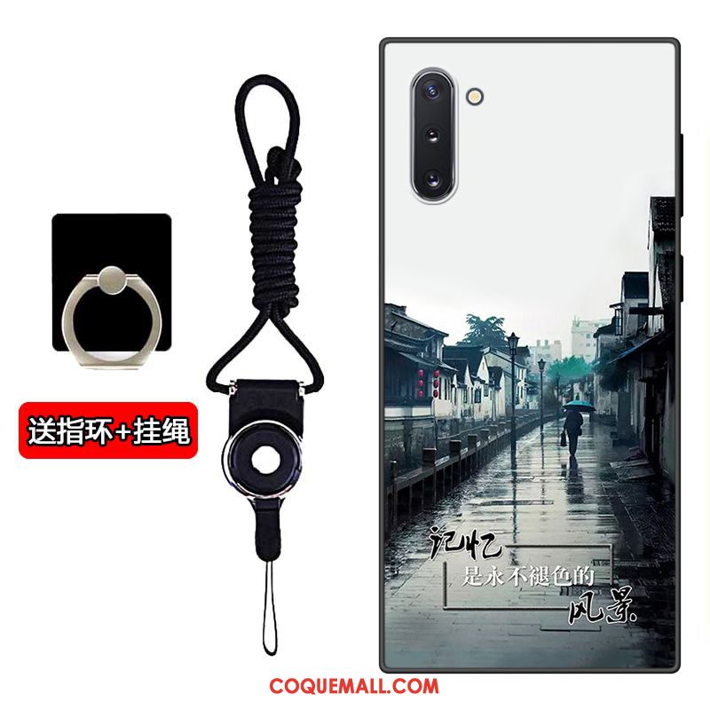 Étui Samsung Galaxy Note 10 Mode Téléphone Portable Fluide Doux, Coque Samsung Galaxy Note 10 Incassable Délavé En Daim