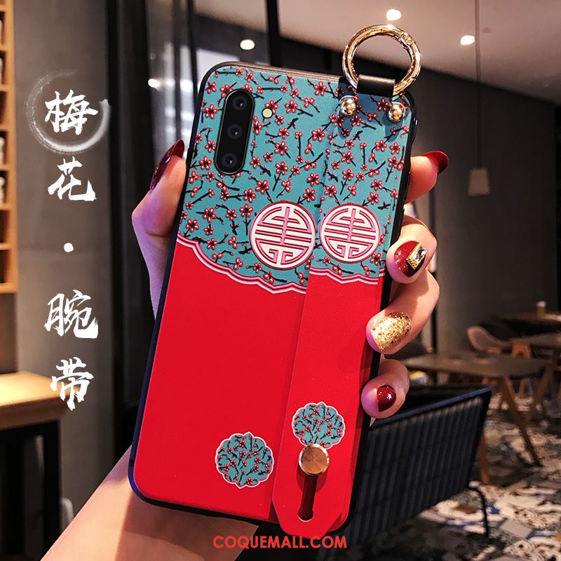 Étui Samsung Galaxy Note 10 Net Rouge Tendance Tout Compris, Coque Samsung Galaxy Note 10 Protection Étoile