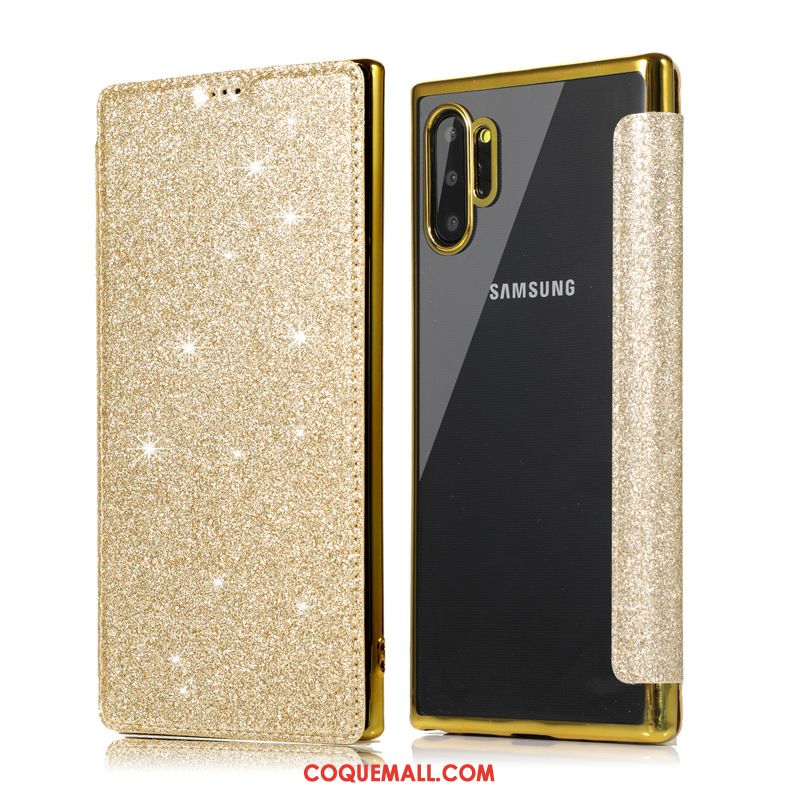 Étui Samsung Galaxy Note 10+ Téléphone Portable Étoile Noir, Coque Samsung Galaxy Note 10+