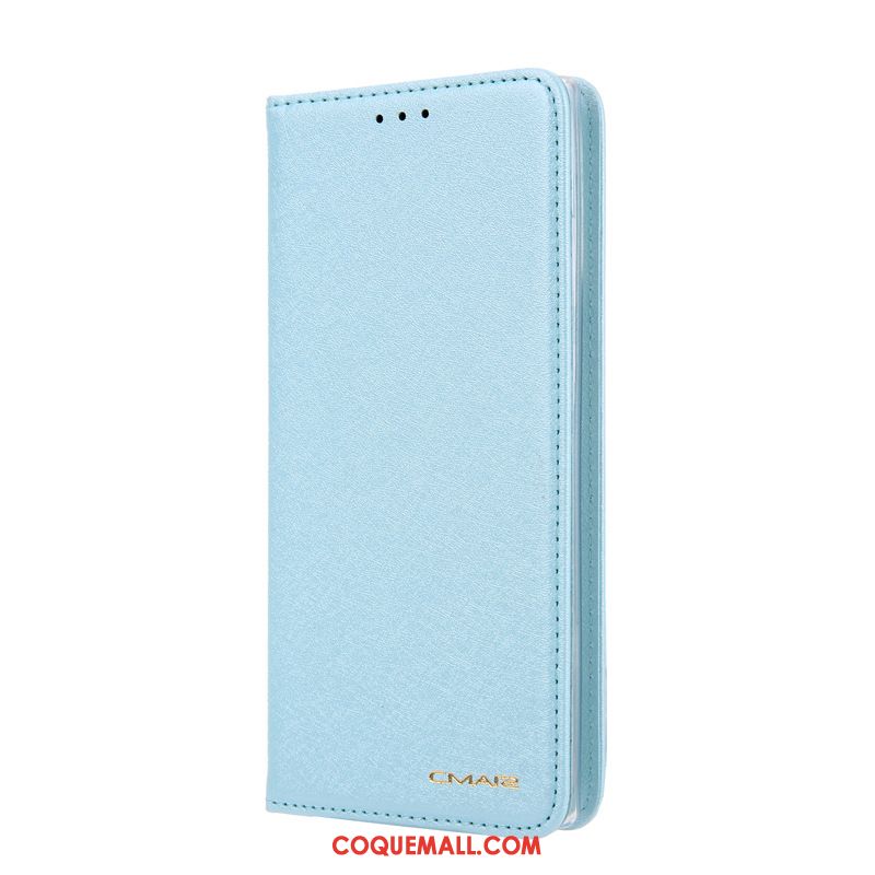 Étui Samsung Galaxy Note 10+ Étoile Bleu Téléphone Portable, Coque Samsung Galaxy Note 10+ Carte En Cuir