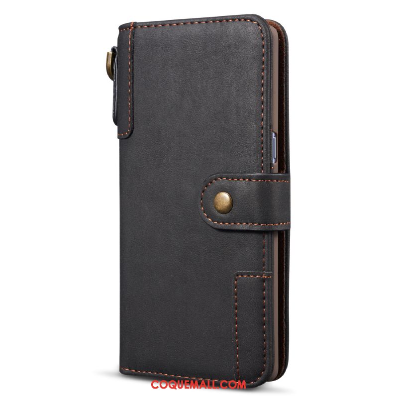 Étui Samsung Galaxy Note 10+ Étoile En Cuir Téléphone Portable, Coque Samsung Galaxy Note 10+ Braun