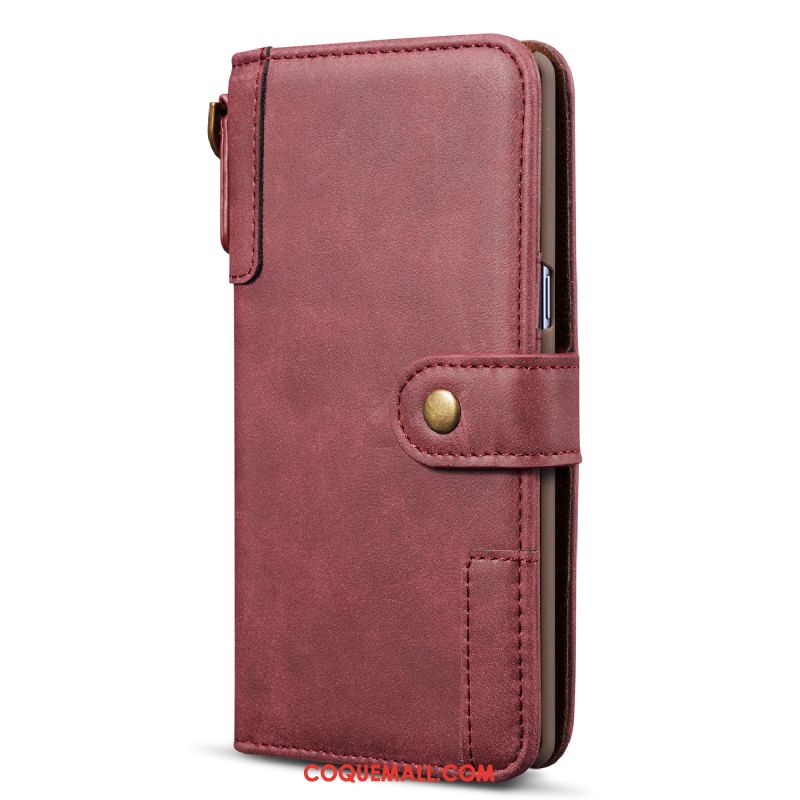 Étui Samsung Galaxy Note 10+ Étoile En Cuir Téléphone Portable, Coque Samsung Galaxy Note 10+ Braun