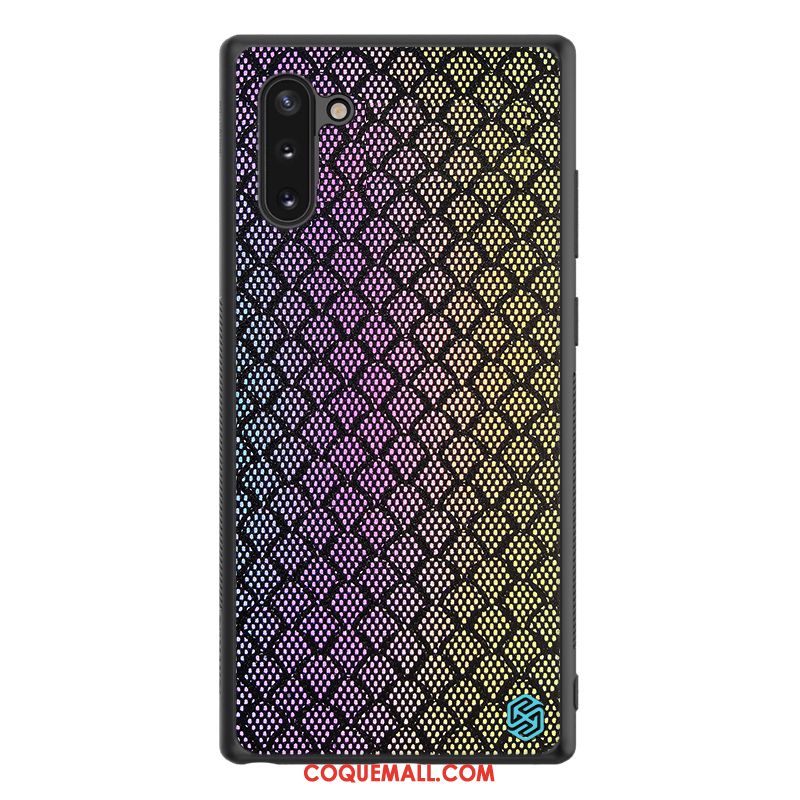 Étui Samsung Galaxy Note 10 Étoile Fluide Doux Or, Coque Samsung Galaxy Note 10 Antidérapant Mesh