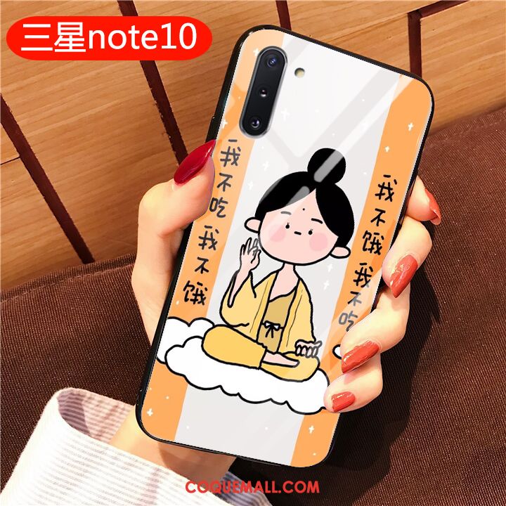 Étui Samsung Galaxy Note 10 Étoile Verre Tout Compris, Coque Samsung Galaxy Note 10 Silicone Protection