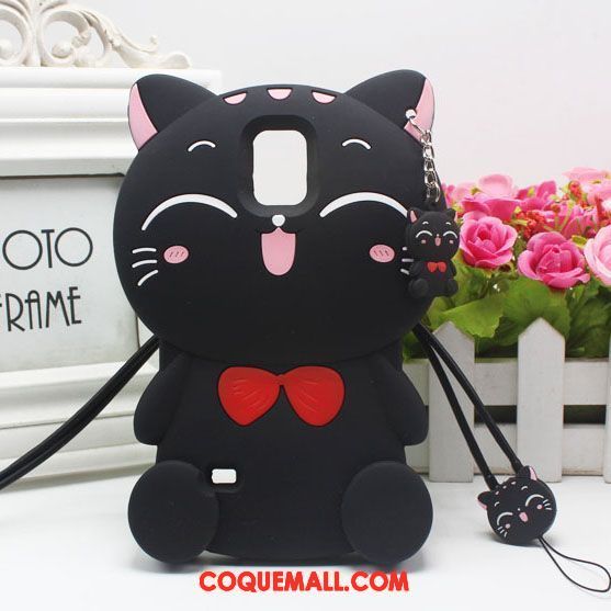 Étui Samsung Galaxy Note 4 Amoureux Étoile Noir, Coque Samsung Galaxy Note 4 Ornements Suspendus Dessin Animé