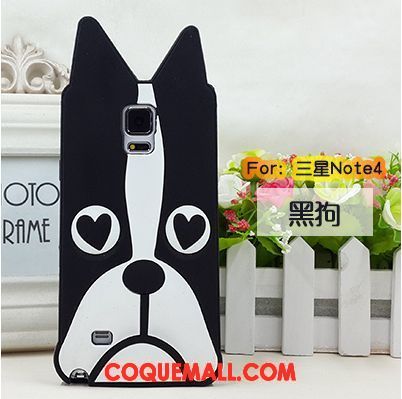 Étui Samsung Galaxy Note 4 Amoureux Étoile Noir, Coque Samsung Galaxy Note 4 Ornements Suspendus Dessin Animé