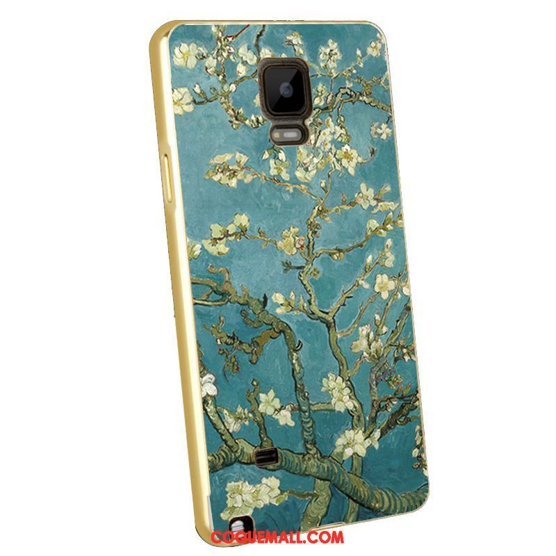 Étui Samsung Galaxy Note 4 Bleu Étoile Téléphone Portable, Coque Samsung Galaxy Note 4 Border Gaufrage