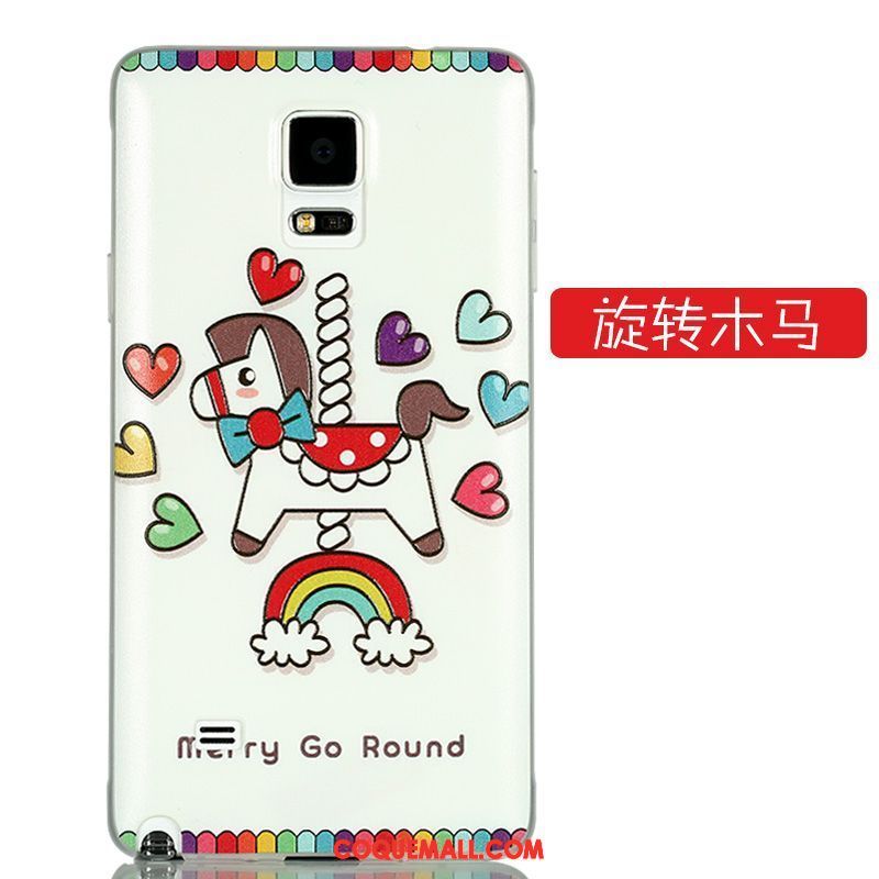 Étui Samsung Galaxy Note 4 Dessin Animé Créatif Couvercle Arrière, Coque Samsung Galaxy Note 4 Vert Très Mince