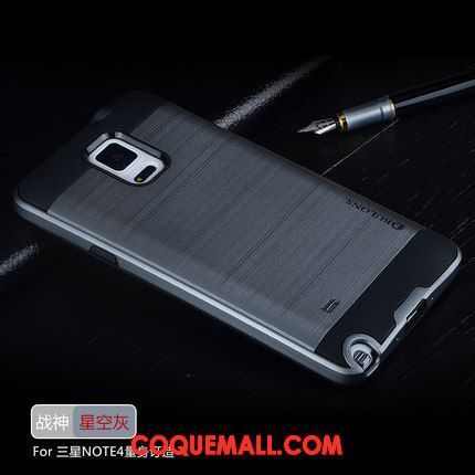 Étui Samsung Galaxy Note 4 Incassable Fluide Doux Étoile, Coque Samsung Galaxy Note 4 Silicone Vert