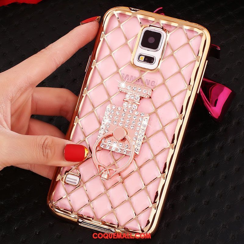 Étui Samsung Galaxy Note 4 Incruster Strass Étoile Protection, Coque Samsung Galaxy Note 4 Fluide Doux Téléphone Portable