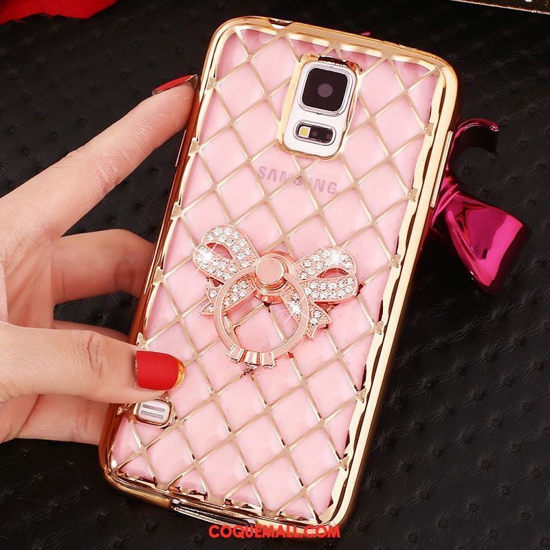 Étui Samsung Galaxy Note 4 Incruster Strass Étoile Protection, Coque Samsung Galaxy Note 4 Fluide Doux Téléphone Portable