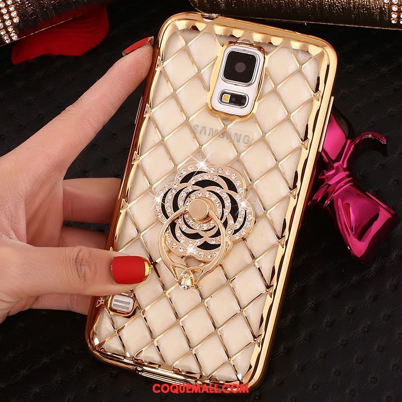 Étui Samsung Galaxy Note 4 Incruster Strass Étoile Protection, Coque Samsung Galaxy Note 4 Fluide Doux Téléphone Portable