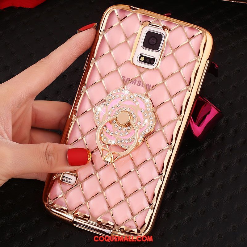 Étui Samsung Galaxy Note 4 Incruster Strass Étoile Protection, Coque Samsung Galaxy Note 4 Fluide Doux Téléphone Portable