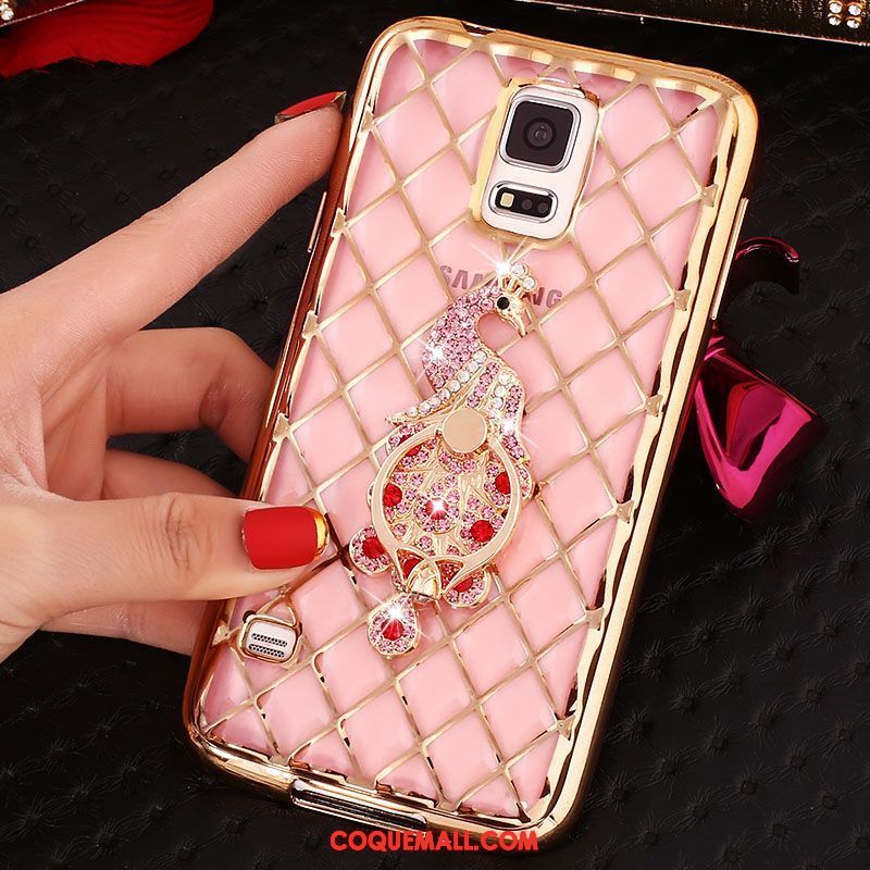 Étui Samsung Galaxy Note 4 Incruster Strass Étoile Protection, Coque Samsung Galaxy Note 4 Fluide Doux Téléphone Portable