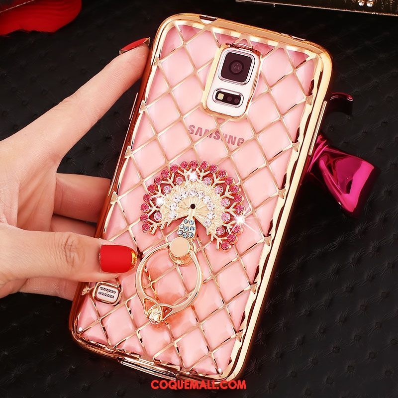 Étui Samsung Galaxy Note 4 Incruster Strass Étoile Protection, Coque Samsung Galaxy Note 4 Fluide Doux Téléphone Portable