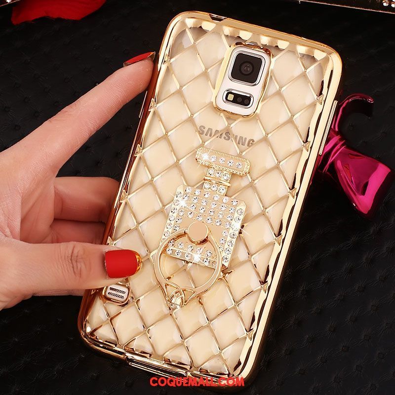 Étui Samsung Galaxy Note 4 Incruster Strass Étoile Protection, Coque Samsung Galaxy Note 4 Fluide Doux Téléphone Portable