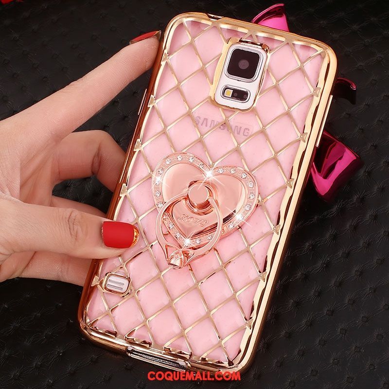 Étui Samsung Galaxy Note 4 Incruster Strass Étoile Protection, Coque Samsung Galaxy Note 4 Fluide Doux Téléphone Portable