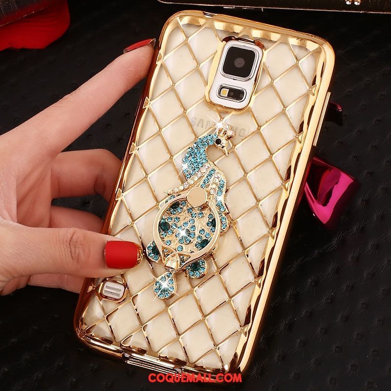 Étui Samsung Galaxy Note 4 Incruster Strass Étoile Protection, Coque Samsung Galaxy Note 4 Fluide Doux Téléphone Portable