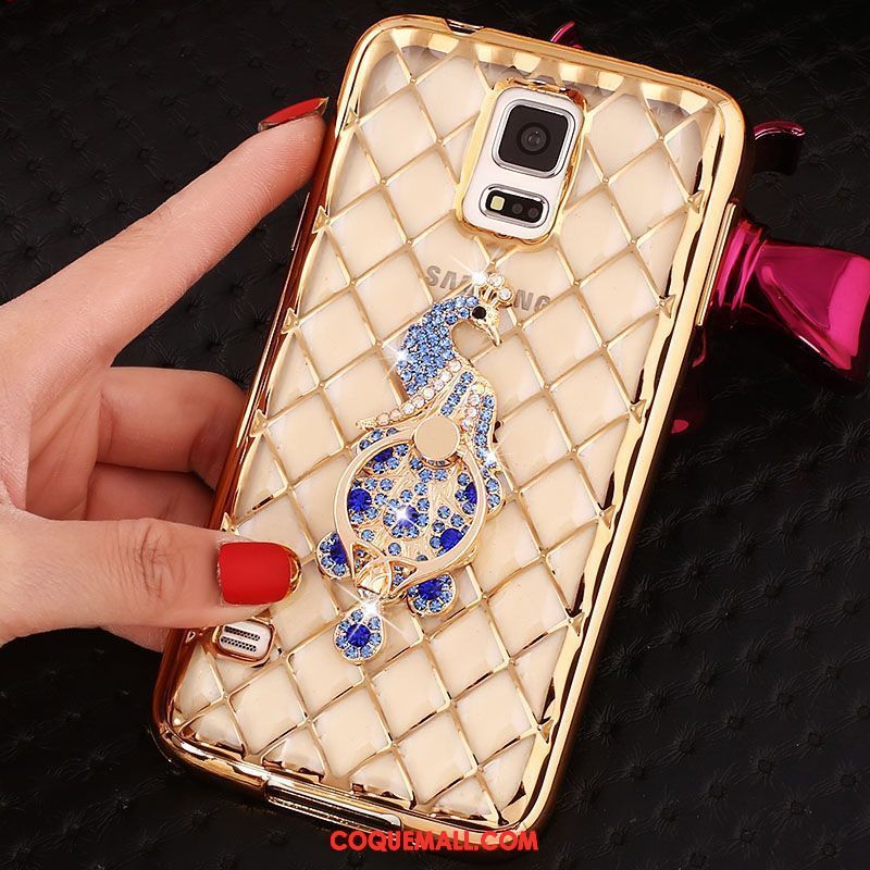 Étui Samsung Galaxy Note 4 Incruster Strass Étoile Protection, Coque Samsung Galaxy Note 4 Fluide Doux Téléphone Portable