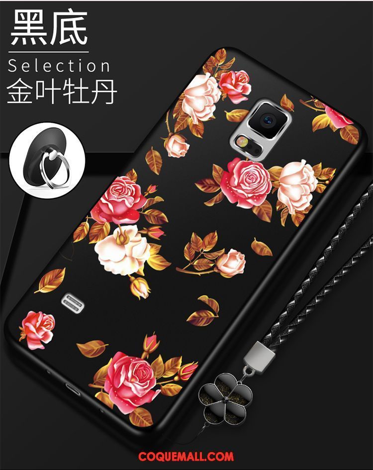 Étui Samsung Galaxy Note 4 Noir Protection Étoile, Coque Samsung Galaxy Note 4 Silicone Nouveau