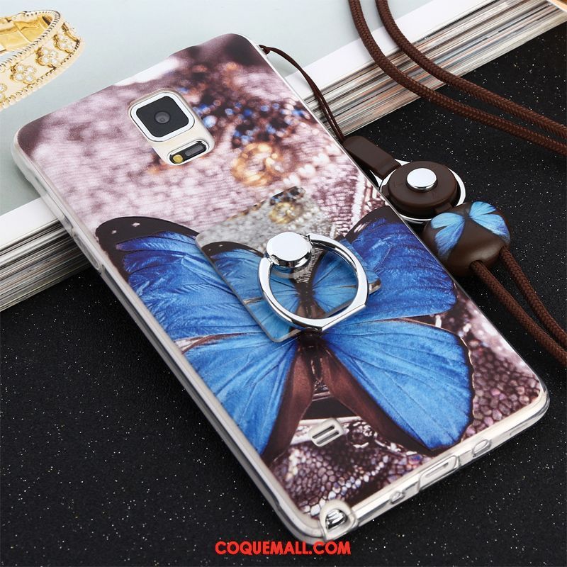 Étui Samsung Galaxy Note 4 Ornements Suspendus Incassable Téléphone Portable, Coque Samsung Galaxy Note 4 Étoile Fluide Doux