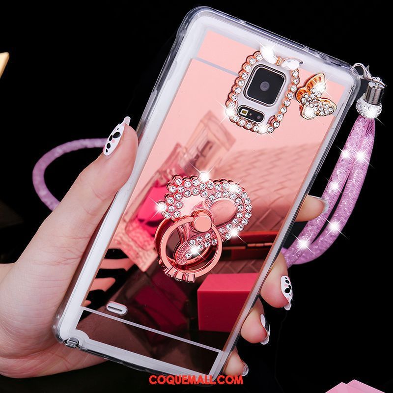 Étui Samsung Galaxy Note 4 Ornements Suspendus Téléphone Portable Étoile, Coque Samsung Galaxy Note 4 Tendance Fluide Doux Champagner Farbe