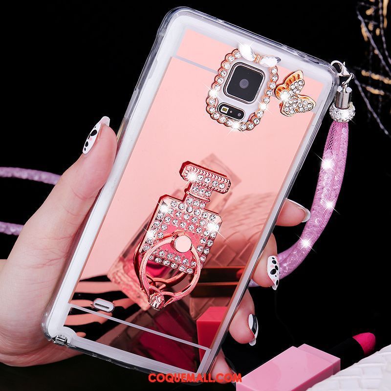 Étui Samsung Galaxy Note 4 Ornements Suspendus Téléphone Portable Étoile, Coque Samsung Galaxy Note 4 Tendance Fluide Doux Champagner Farbe