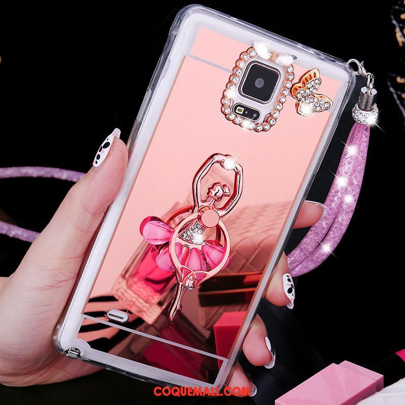 Étui Samsung Galaxy Note 4 Ornements Suspendus Téléphone Portable Étoile, Coque Samsung Galaxy Note 4 Tendance Fluide Doux Champagner Farbe