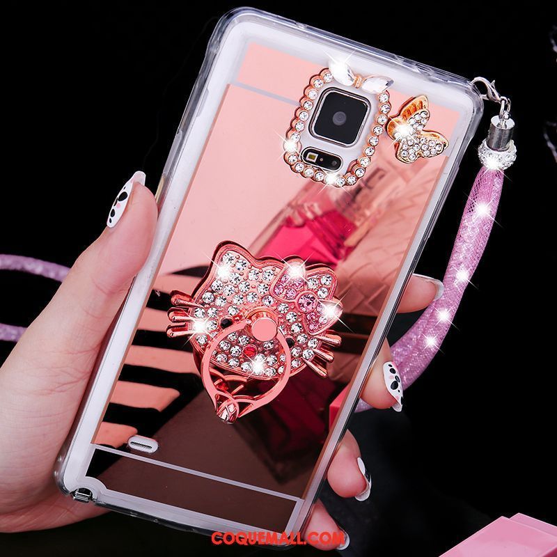 Étui Samsung Galaxy Note 4 Ornements Suspendus Téléphone Portable Étoile, Coque Samsung Galaxy Note 4 Tendance Fluide Doux Champagner Farbe