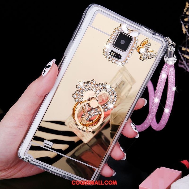 Étui Samsung Galaxy Note 4 Ornements Suspendus Téléphone Portable Étoile, Coque Samsung Galaxy Note 4 Tendance Fluide Doux Champagner Farbe