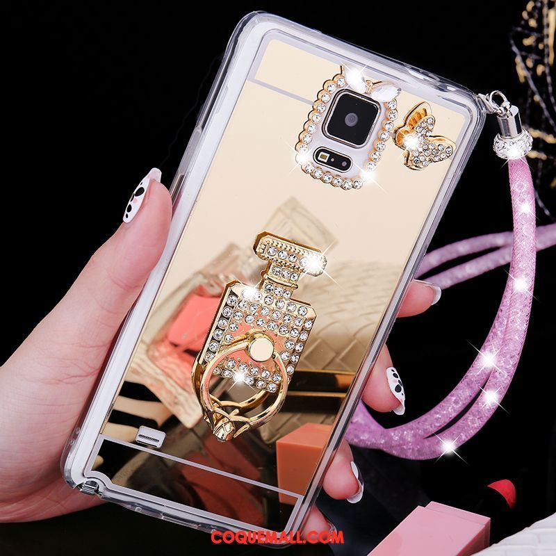 Étui Samsung Galaxy Note 4 Ornements Suspendus Téléphone Portable Étoile, Coque Samsung Galaxy Note 4 Tendance Fluide Doux Champagner Farbe