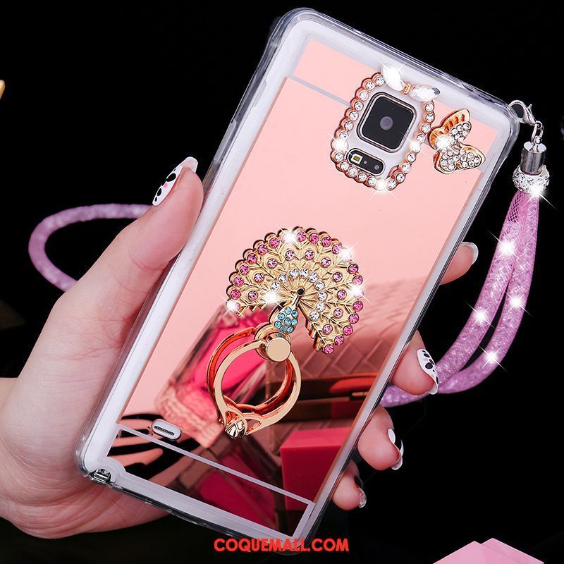 Étui Samsung Galaxy Note 4 Ornements Suspendus Téléphone Portable Étoile, Coque Samsung Galaxy Note 4 Tendance Fluide Doux Champagner Farbe