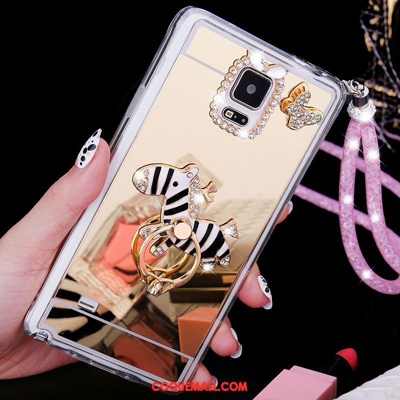 Étui Samsung Galaxy Note 4 Ornements Suspendus Téléphone Portable Étoile, Coque Samsung Galaxy Note 4 Tendance Fluide Doux Champagner Farbe