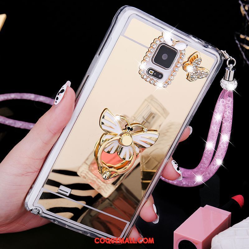 Étui Samsung Galaxy Note 4 Ornements Suspendus Téléphone Portable Étoile, Coque Samsung Galaxy Note 4 Tendance Fluide Doux Champagner Farbe