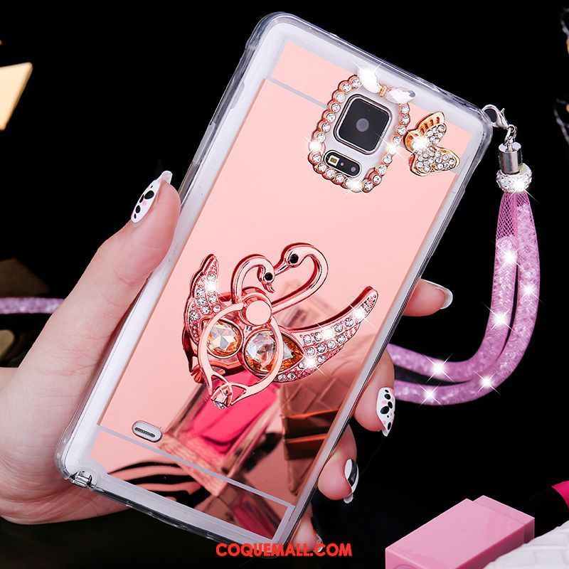 Étui Samsung Galaxy Note 4 Ornements Suspendus Téléphone Portable Étoile, Coque Samsung Galaxy Note 4 Tendance Fluide Doux Champagner Farbe