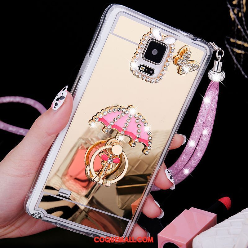 Étui Samsung Galaxy Note 4 Ornements Suspendus Téléphone Portable Étoile, Coque Samsung Galaxy Note 4 Tendance Fluide Doux Champagner Farbe
