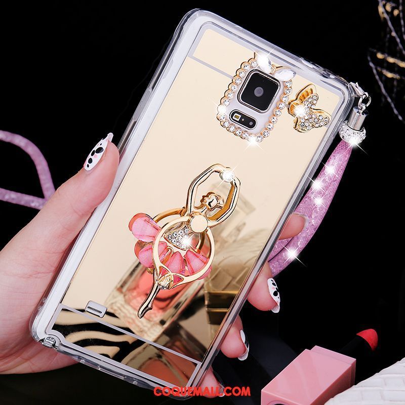 Étui Samsung Galaxy Note 4 Ornements Suspendus Téléphone Portable Étoile, Coque Samsung Galaxy Note 4 Tendance Fluide Doux Champagner Farbe