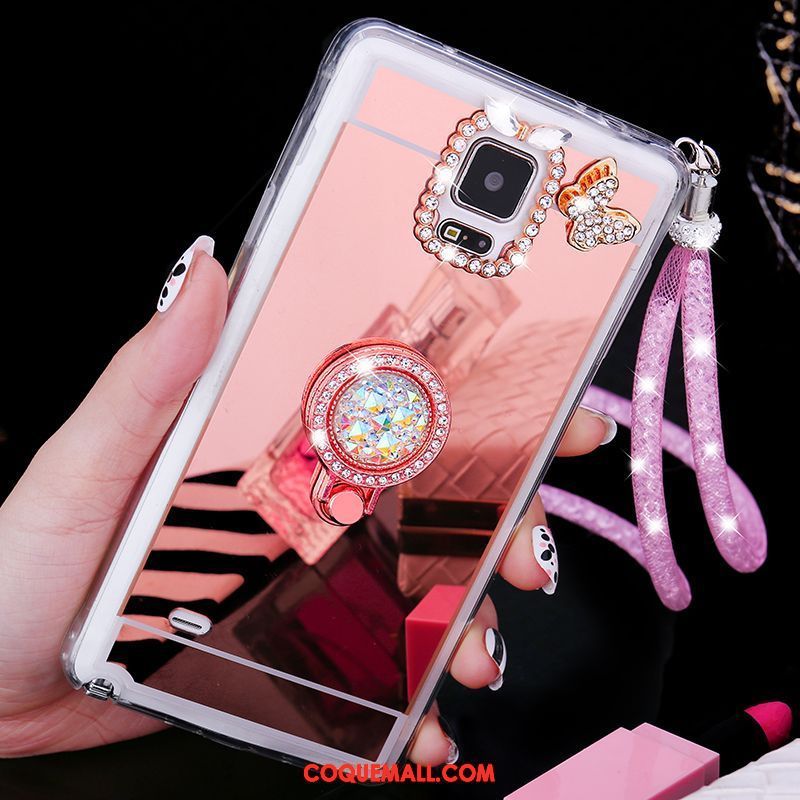 Étui Samsung Galaxy Note 4 Ornements Suspendus Téléphone Portable Étoile, Coque Samsung Galaxy Note 4 Tendance Fluide Doux Champagner Farbe