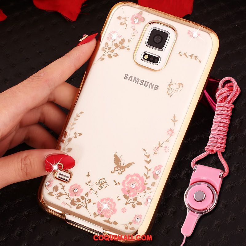 Étui Samsung Galaxy Note 4 Ornements Suspendus Étoile Téléphone Portable, Coque Samsung Galaxy Note 4 Charmant Or