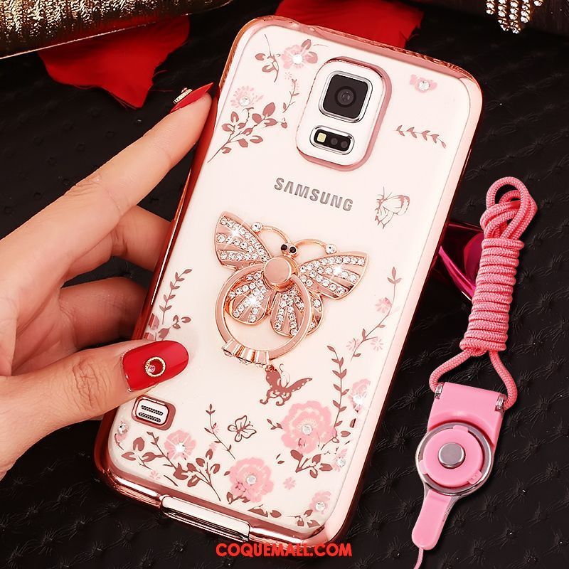 Étui Samsung Galaxy Note 4 Ornements Suspendus Étoile Téléphone Portable, Coque Samsung Galaxy Note 4 Charmant Or